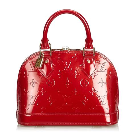 borsa louis vuitton vernice rossa